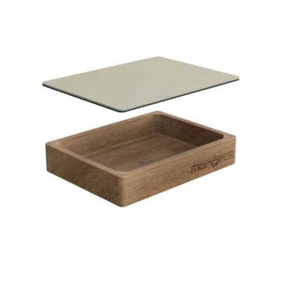 mangibox - brotdose - eiche - linoleum - natuerlich - schoen - bunt - massiv - zeichnung - stapelbar - magnetisch - pearl