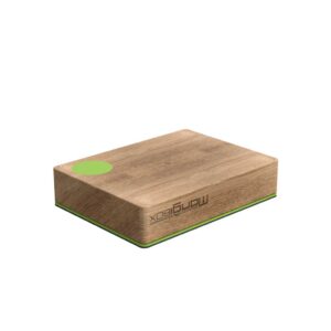 mangibox - brotdose - eiche - linoleum - natuerlich - schoen - bunt - massiv - zeichnung - stapelbar - magnetisch - spring green