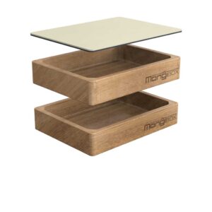 mangibox - brotdose - eiche - linoleum - natuerlich - schoen - bunt - massiv - zeichnung - stapelbar - magnetisch
