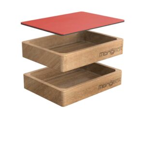 mangibox - brotdose - eiche - linoleum - natuerlich - schoen - bunt - massiv - zeichnung - stapelbar - magnetisch